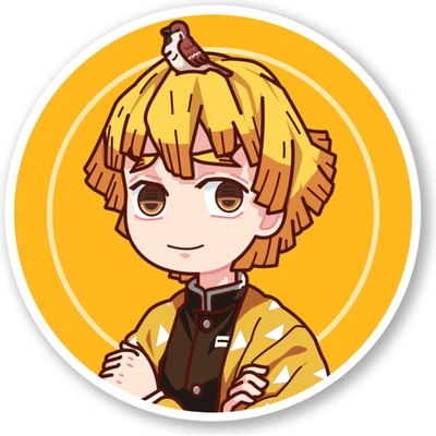 Demon Slayer Samolepka Zenitsu