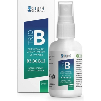 Strunecká Trio B - kombinace vitamínů B6, B9, B12 ve spreji 30 ml