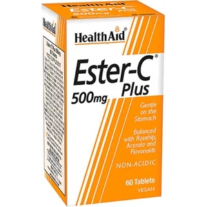 HEALTHAID Хранителна добавка = витамин Ц Естер , Health Aid Ester C 500mg 60tabs