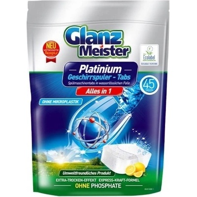 Glanz Meister Platinum Tablety do myčky all in one 45 ks
