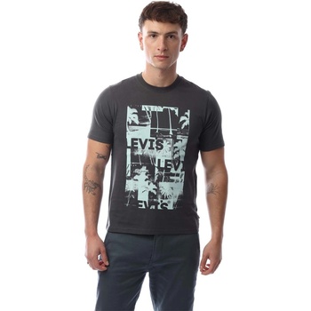 Levi's Тениска Levis Men's Short-Sleeve Relaxed Fit Oversized T-Shirt - HP Black Oyster