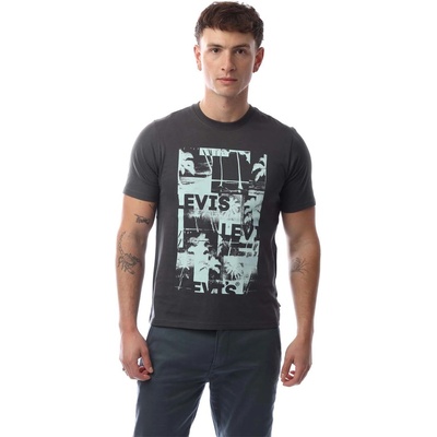 Levi's Тениска Levis Men's Short-Sleeve Relaxed Fit Oversized T-Shirt - HP Black Oyster