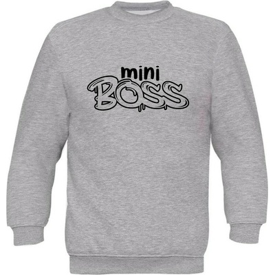 Dětská mikina Classic Mini Boss graffiti šedá