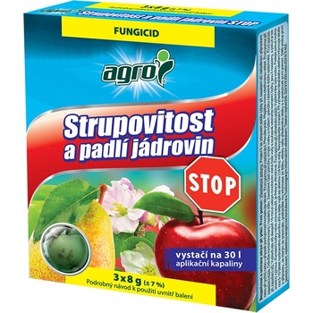 Agro Strupovitost a padlí jádrovin STOP 3x8 g
