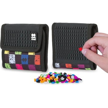 PIXIE CREW креативен портфейл многоцветен на квадрати PIXIE CREW | Cheren | Момчешки | UNI