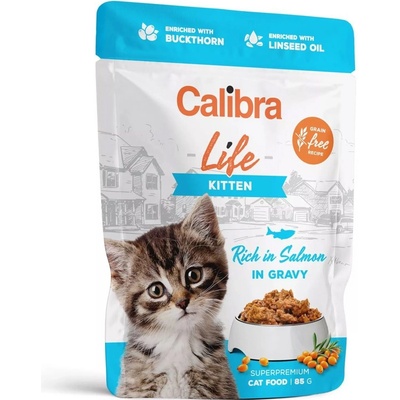Calibra Life Kitten Salmon gravy 85 g