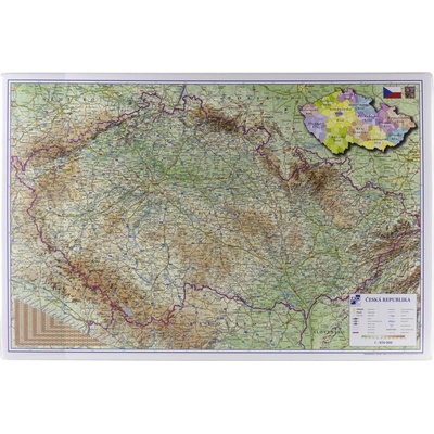 Podložka na stůl stolní mapa ČR – Zboží Dáma