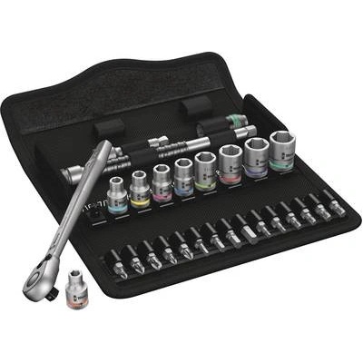 Wera Zyklop 8100 SA 11 1/4" 28 kusov | Sada kovových rohatiek