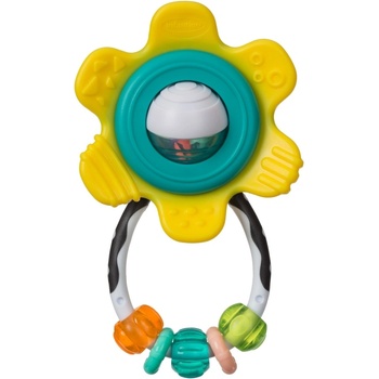 Infantino Въртяща бебешка дрънкалка и гризалка Infantino - Жълта (IN216314-2)
