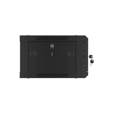 Lanberg armario mural wf01-6404-10b negro 191 4u ip20 600x450x279mm hasta 60kg de carga accesorios montaje