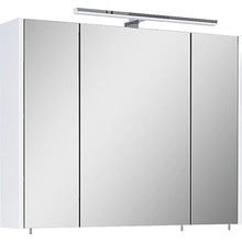 Riva Vulcano Zrcadlová skříňka s LED osvětlením, 61 × 100 × 14 cm, bílá 25358650