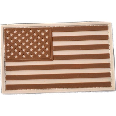 Nášivka VLAJKA USA plast DESERT