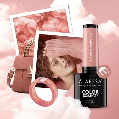 Claresa Gél lak NUDE GLOW Gummy Nude 1 5 g