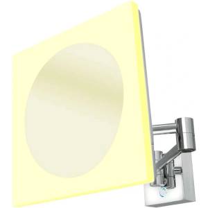 Nimco - Козметично огледало за монтаж на стена с LED осветление, хром ZK 20465P-26 (ZK 20465P-26)