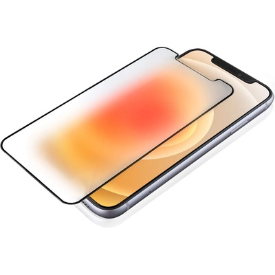 4smarts Hybrid Glass Endurance Anti-Glare Screen Protector - хибридно матирано защитно покритие за дисплея на iPhone 12 mini (черен-прозрачен)