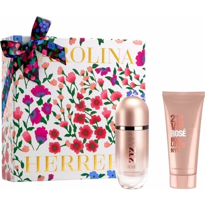 Carolina Herrera 212 VIP Rosé EDP 80 ml + Carolina Herrera 212 VIP Rosé parfumované telové mlieko 100 ml