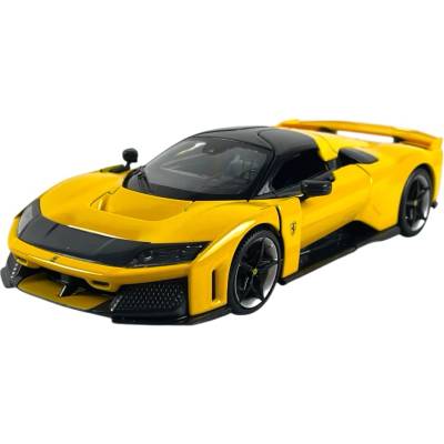 Bburago Метална количка Bburago - Ferrari F80, 2024, 1: 24, жълта (18-26034Y)