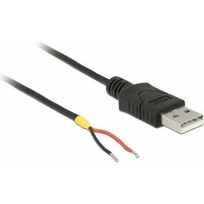 Delock 85664 USB 2.0 USB-A zástrčka otvorené konce kábla 1.50m černý