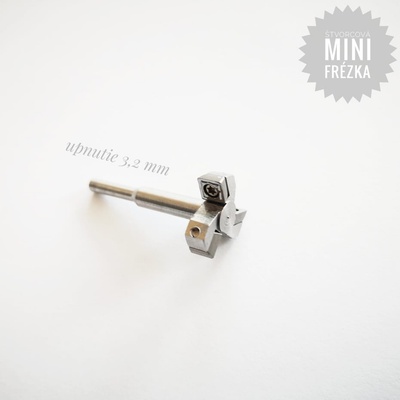 Mini T Frézovacia Hranatá stopka do priamej brúsky 3,2mm - SCS