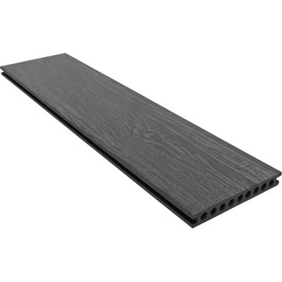 Terasová doska WPC Safari Anthracite 161x21 mm plný odľahčený profil, dĺžka na prianie 1-3 m