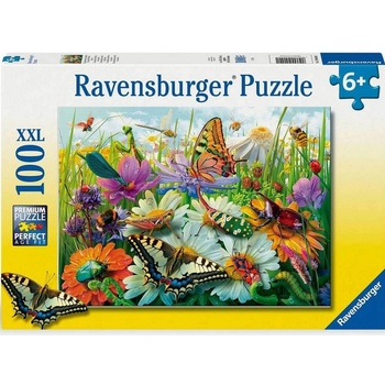 Ravensburger Пъзел Ravensburger от 100 части - Чудният свят на насекомите (12004049)