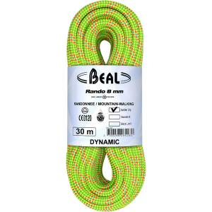 Beal Двойно въже Beal Rando Golden Dry 8 mm Twin rope - Yellow - размер 20 m (309-0094-0211)