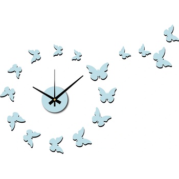 Karlsson Стенен часовник Butterfly 35 см светлосин (KA6000LB)