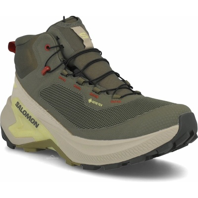 Salomon Genesis Mid Gtx pánská outdoorová obuv olive night peat eucalyptus