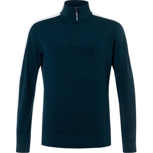 super. natural Мъжки вълнен пуловер super. natural Colorado Zip Turtleneck Jumper - Blueberry / Fresh White - размер XL (005-6222-0114)