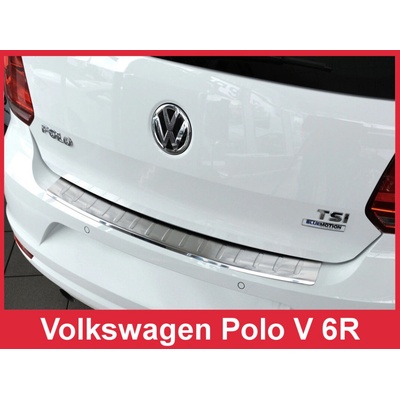 Nerez kryt ochrana prahu zadného nárazníka Volkswagen Polo V 6R 2014+