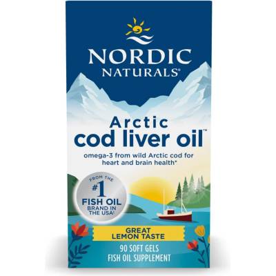 Nordic Naturals Arctic Cod Liver Oil Softgels - 90 гел-капсули