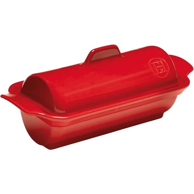 Emile Henry 25 х 10 см червена керамична форма за терин emile henry модел medallion