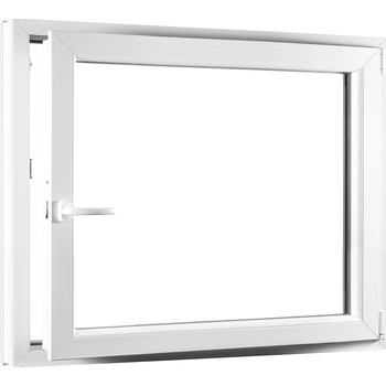 SKLADOVE-OKNA.sk - Jednokrídlové plastové okno PREMIUM, otváravo - sklopné pravé - 1100 x 1000 mm, barva biela
