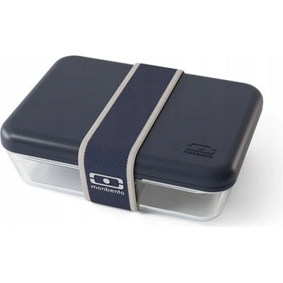 Monbento Skleněný obědový box Pure Pyrex blue natural 600ml