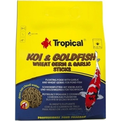 Tropical Koi-Goldfish Weat Germ&Garlic Sticks 1000 ml
