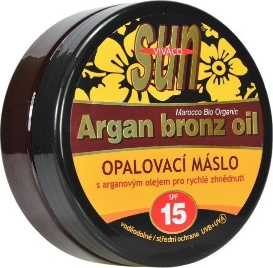 SunVital Argan Bronz Oil opalovací máslo SPF15 200 ml