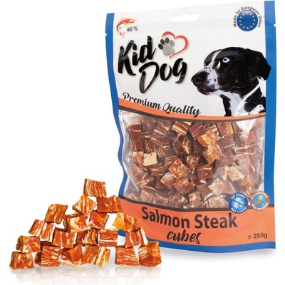KidDog lososový steak v kostce 250 g