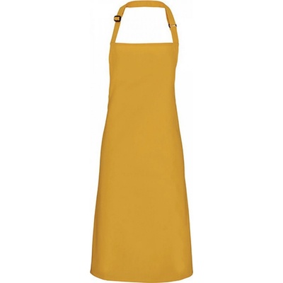 Premier Workwear Klasická zástěra hořčicová Pantone 7405 72x86cm PW150