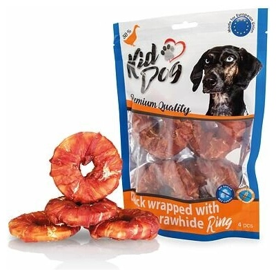KIDDOG kačacie mäso na byvolom 9 cm krúžku 4 ks bal.