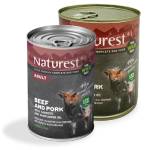Naturest® Консерва за кучета със свинско, телешко и морков 400/800 гр