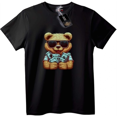 NOONEBRAND Тениска Як мечок с пари - L, Black