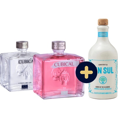 Cubical + Gin Sul (set 1 x 0.7 l, 1 x 0.7 l, 1 x 0.5 l)