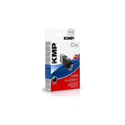Compatible KMP Canon CLI-551BK XL мастилено-струйна касета, черна (1520,0001)