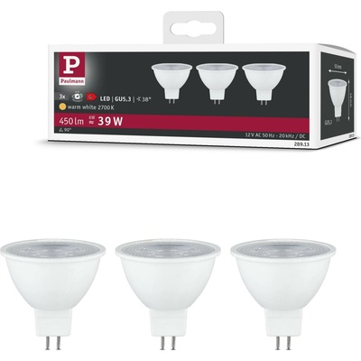 Paulmann LED reflektor GU5,3 12V 3x6W 2700K bílá