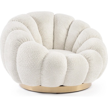 Bizzotto Въртящ фотьойл Bizzotto, Florel, 98x97x69, бял (0743876)