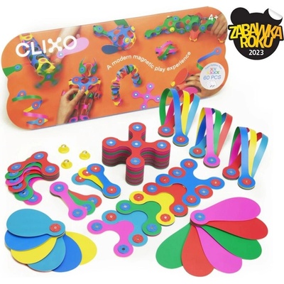 CLIXO magnetická stavebnica Super – dúhová