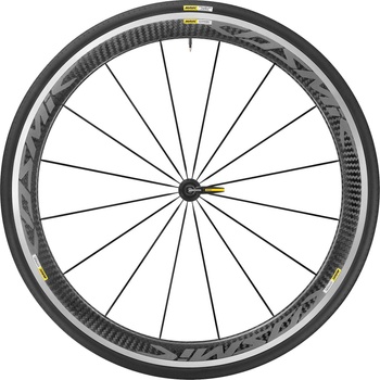 Image 1 of MAVIC MAVIC, , COSMIC PRO CARBON BLACK 25, w/TIRE: Yksion Pro GripLink 25; FRONT (WH1761)