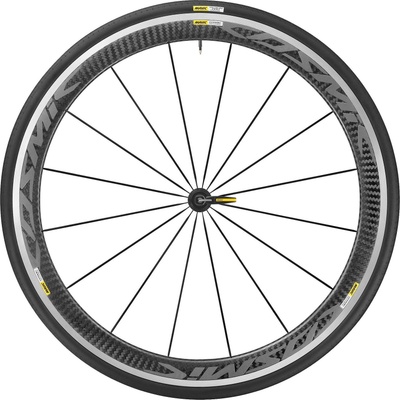 MAVIC MAVIC, , COSMIC PRO CARBON BLACK 25, w/TIRE: Yksion Pro GripLink 25; FRONT (WH1761)