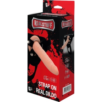 DreamToys RealStuff Strap-On - тесен, регулируем дилдо (натурален)