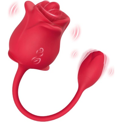 Armony Rose 2in1 Suction Stimulator & 10 Modes with Tail Red